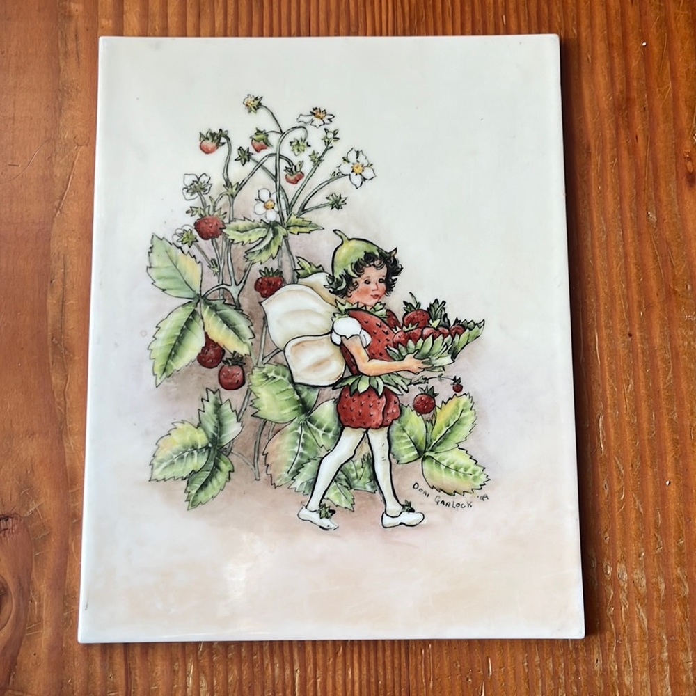 Cute Painting on ceramic tile